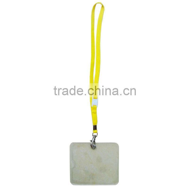 Plastic hanging card holder swing tag hang-tag plastic travel name tag for kids