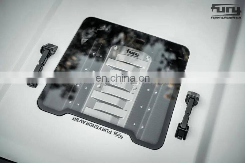 Furengraver carbon fiber hood for Jeep wrnagler JL 2018+ offroad hood parts