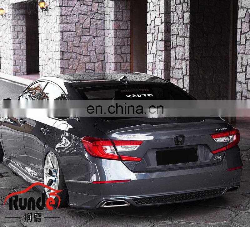 Runde Auto Car Accessories PP Material Body Kit With Front Rear Lip Warp Angle For Honda 10th generation Accord body kit