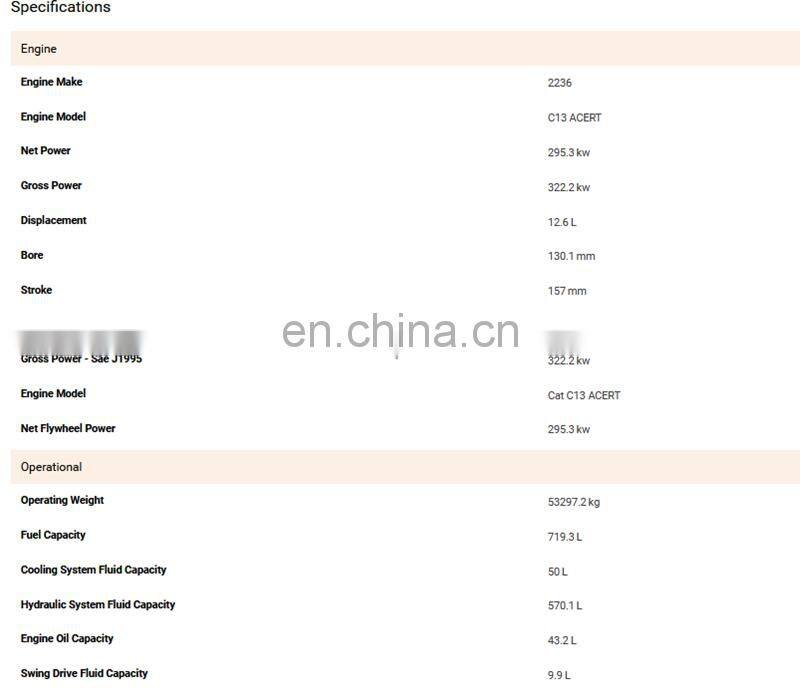 Caterpillar large 50ton crawler excavator CAT 349DL/349E excellent condition, cheap price