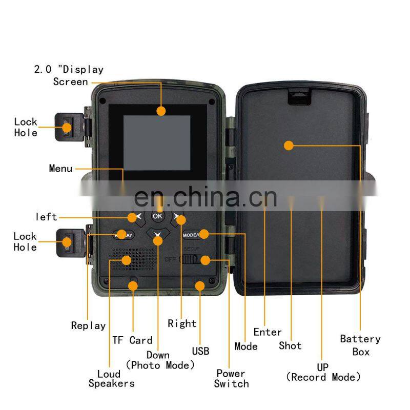 PR700 HD 1080P 20mp digital trail camera night vision for hunting infrared wildlife research camera
