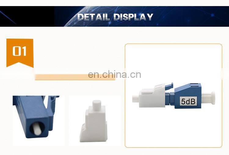 Telecommunication technology optic equipment Male-Female LC/UPC fiber optic attenuator