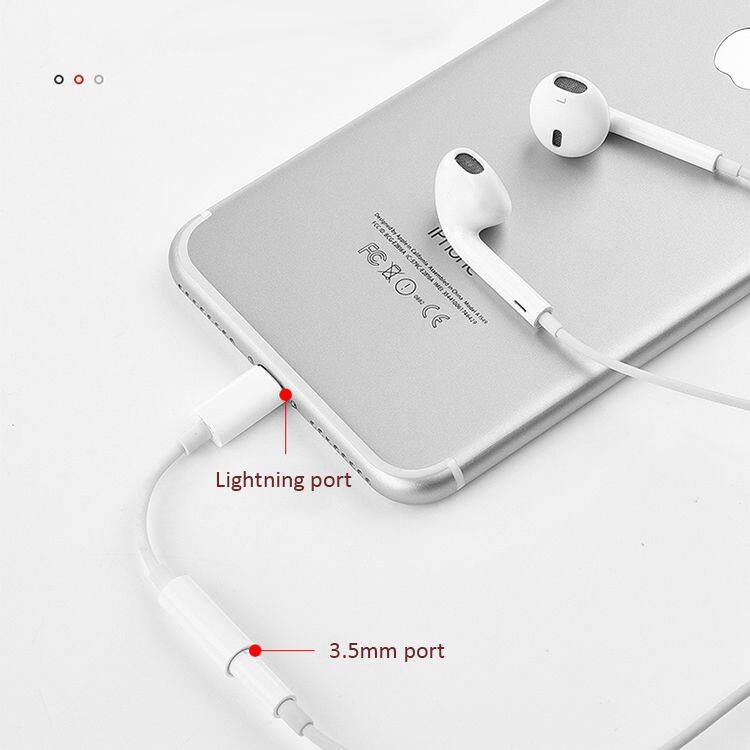 Light-Ning To Dual 35Mm Cheap For Iphone Headphone Jack Adapter