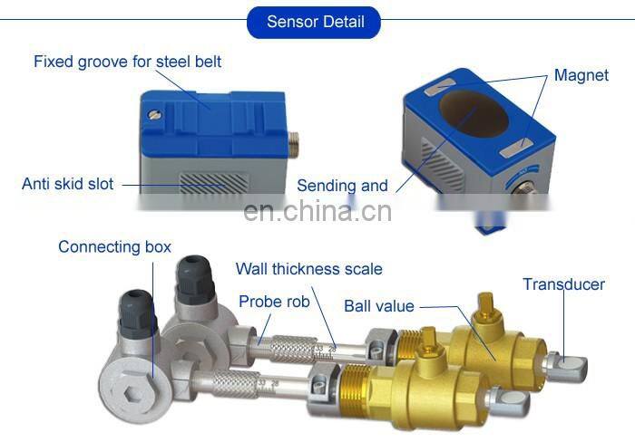 Taijia fixed type ultrasonic flow meter clamp on sensor ultrasonic flowmeters ultrasonic flow meter price
