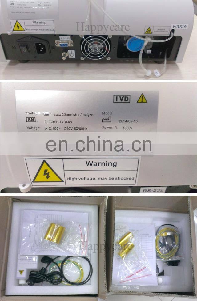 HC-B008 semi-auto chemistry analyzer with High Quality original  in a low price