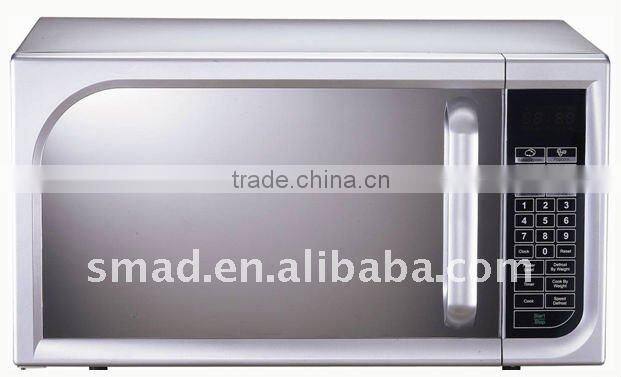white/silver/black portable mechanical microwave oven