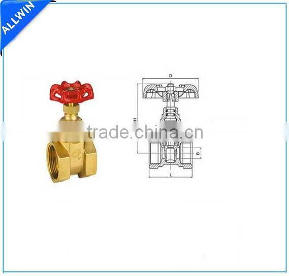 AWWA C509 Brass Threaded ends Gate Valve