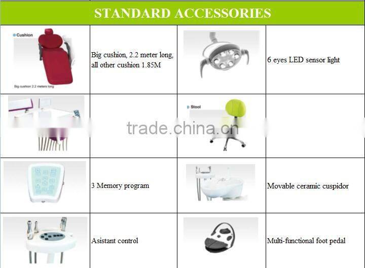 Hot selling electric dental chair with double control system sale