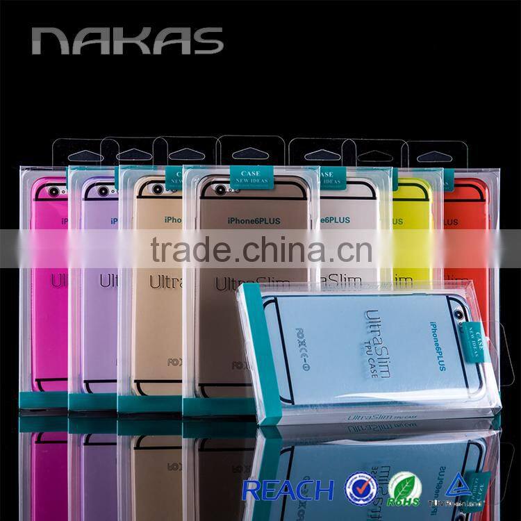 New design 0.5mm colorful transparent case for iphone6 case