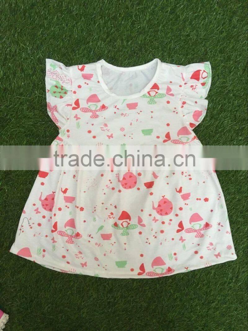 wholesale children girls dress sleeveless children clothing set slip dress ostrich pattern cool summer girls dress