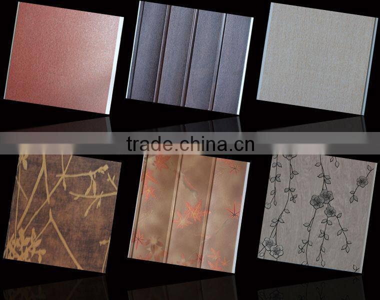 surface film/pvc panel plastic bathroom/pvc ceiling panels outdoor pvc wall pane