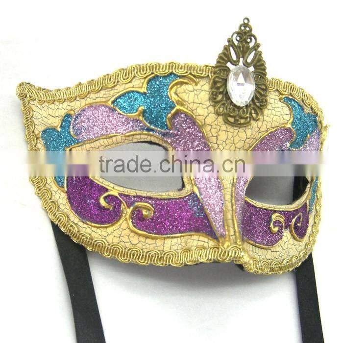 Custume Carnival Accessories HT-HF028 Plastic Half Face Party Eye Mask Personalized Eye Mask
