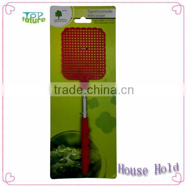 High Quality Stainless Steel Pole Plastic Telescoping Fly Swatter