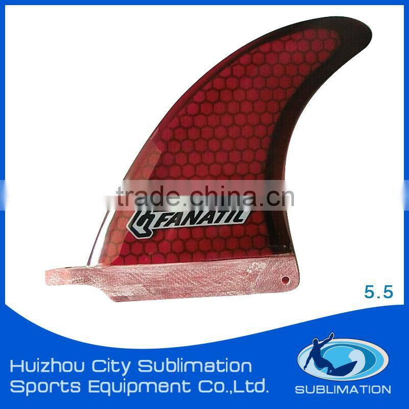 Hot Sold Fast Maneuverable ,Epoxy Resin Fiberglass Central Fin, Honeycomb, Center Fin, Centre Fin