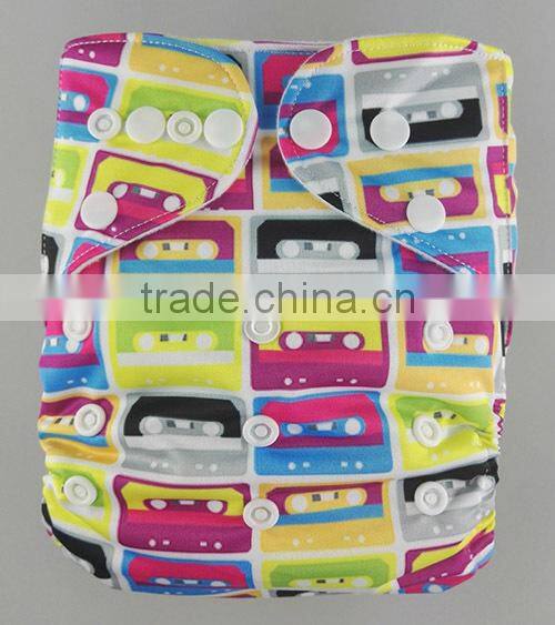 New Arrival Hip Snaps Baby Diaper Customized One Size Cloth Diaper