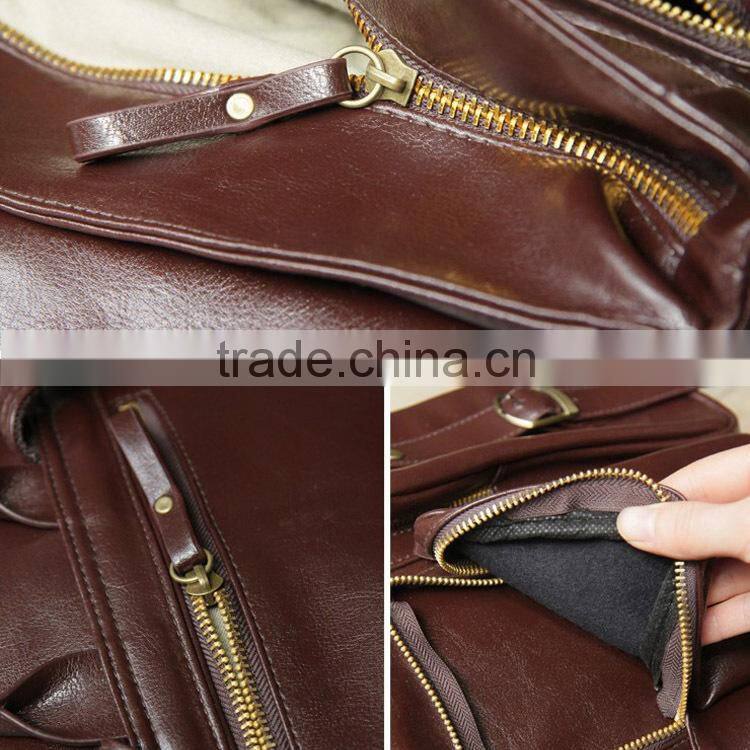 High Quality Women Vintage Leather Satchel Bag