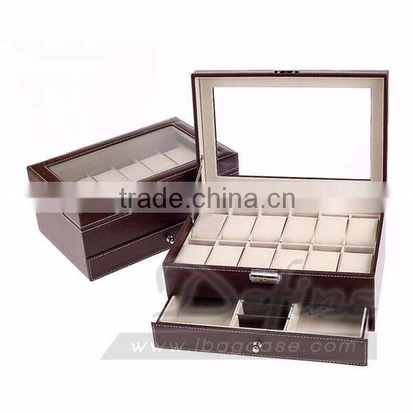 Multifunction Duble Layer Watch Box Jewelry Storage Box