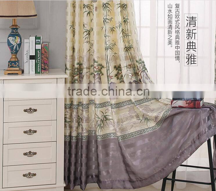 2015 Europe type style cheap hot sale curtain for jacquard Shower window curtain forliving room