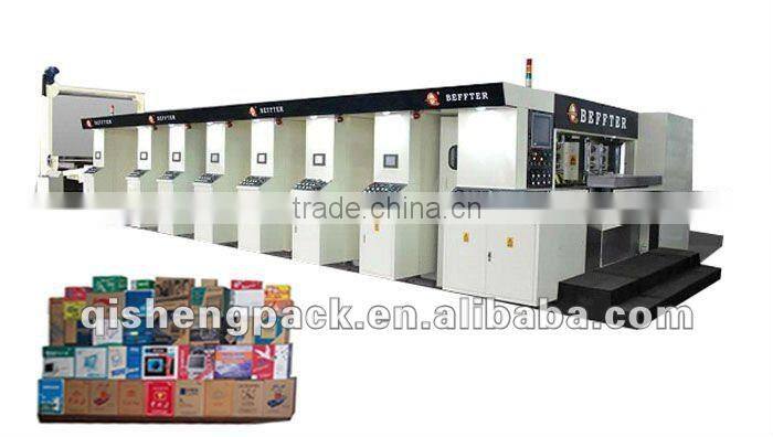 Fixed Five Colors Printing Glazing and Die-cutting Carton Machinery