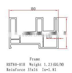 exclusive white Screen sash pvc profiles for installing safety mosquito net