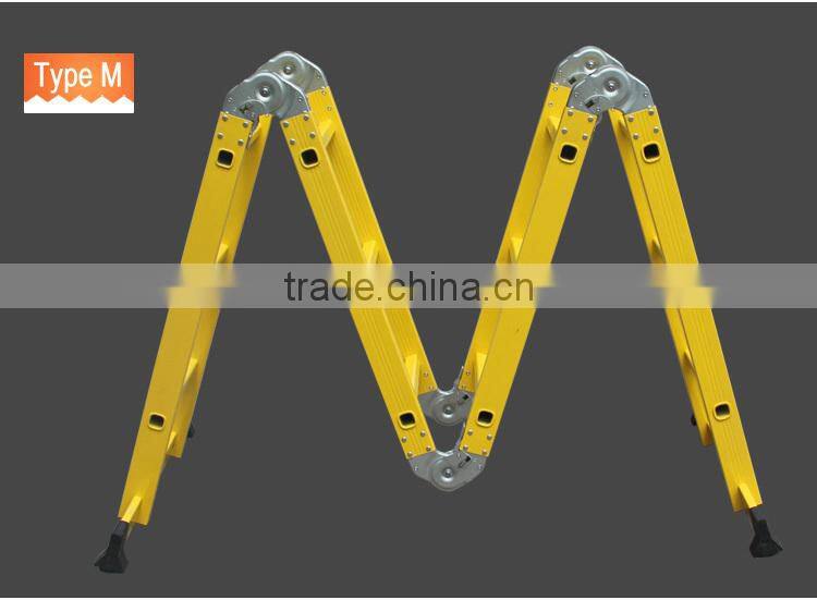 Aluminium ultimate ladder with small hinge en131SH-LG403