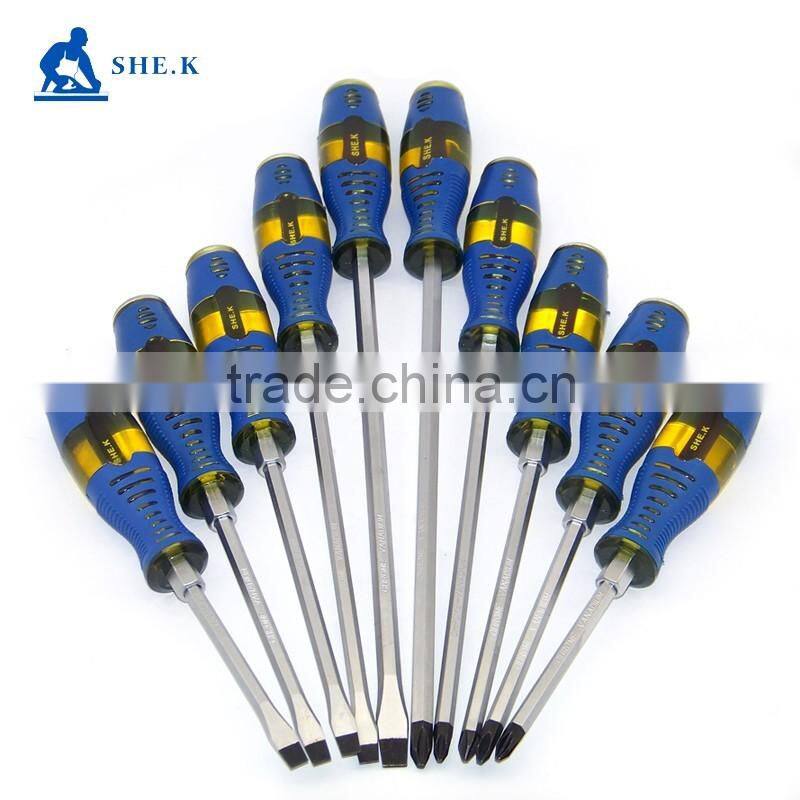 Guangzhou factory magnetic rubber handle screwdriver