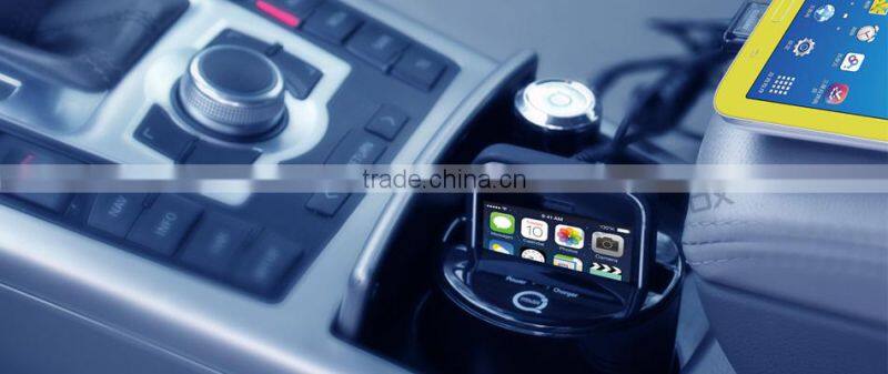 QI compatible cup holder car wireless charger certificated