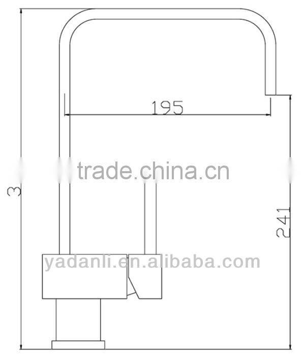 high quality big spout kitchen sink faucet 6204