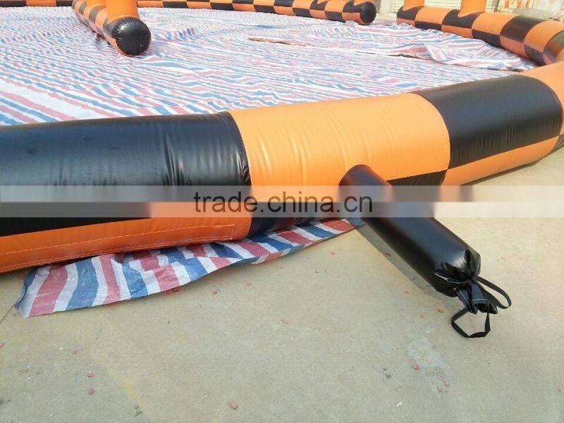 Outdoor inflatable race track r track for sale inflatable zorb ball track for rental