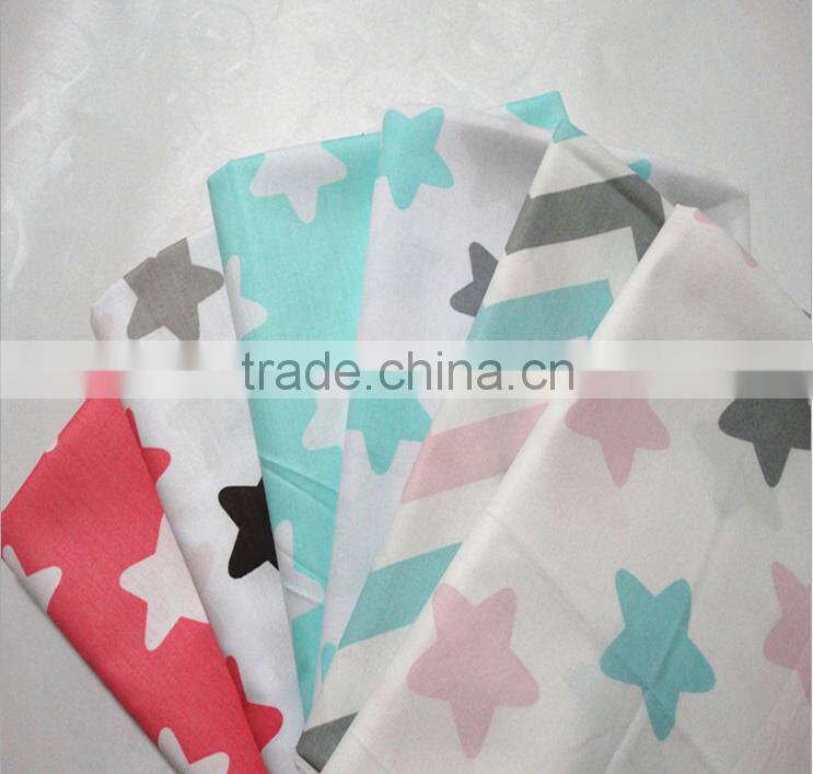100% cotton star Design multicolour printed & dyed fabric of hometextile