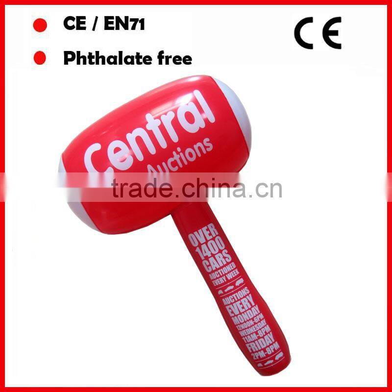 Hot products PVC inflatable small hammers toys with sound for kids