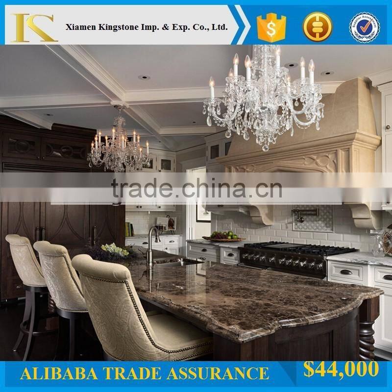 kitchen island marble light emperador for decor