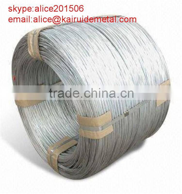 2016 hot sale zinc coated galvanized wire/galvanized wire(factory)