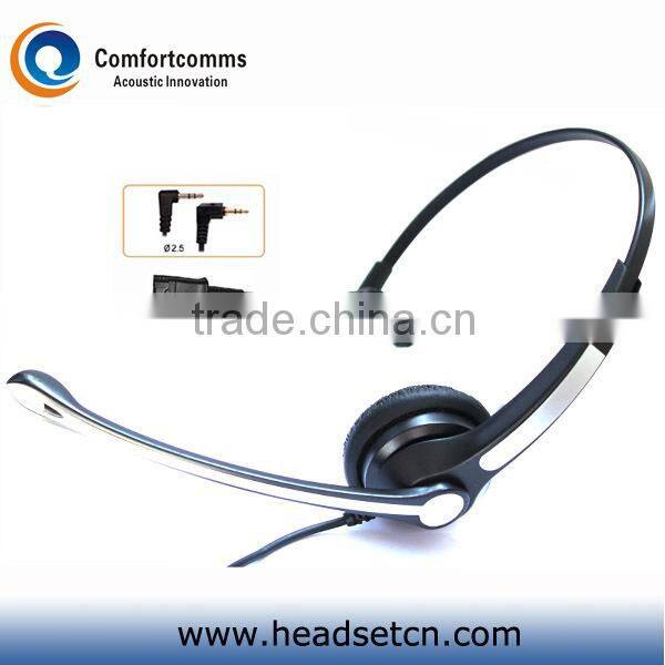 New design monaural call center 2.5mm jack telephone headset with noise cancelling microphone HSM-900NPQDJ2.5