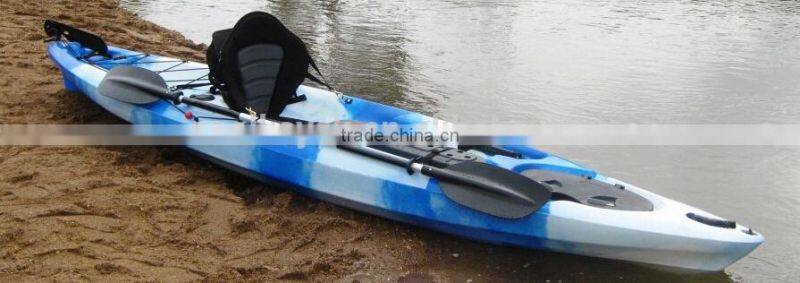 Hot sale ocean fishing kayak no inflatable plastic rowing boat