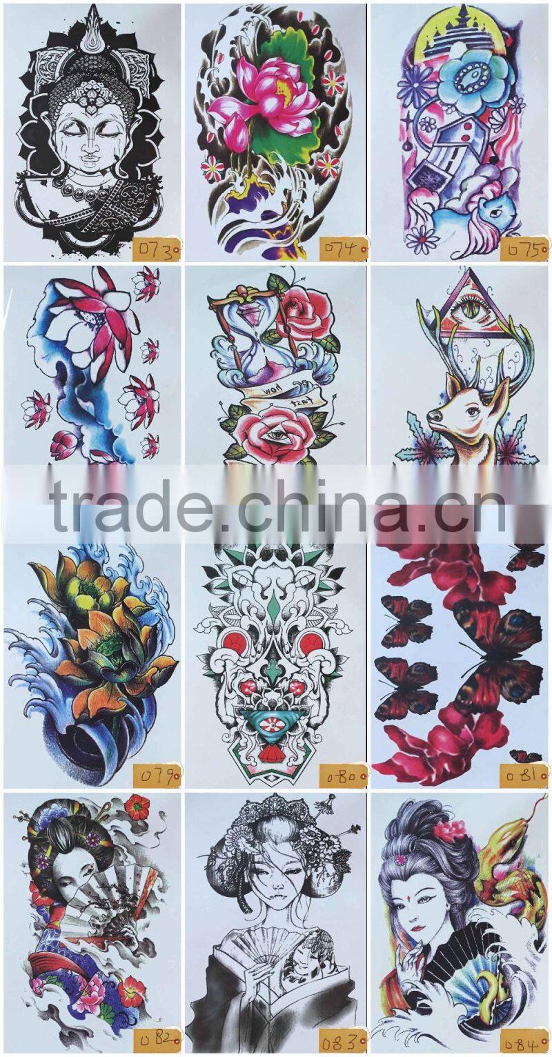 High Quality Letter Gold Flash Metallic Metal Custom Water Transfer Temporary Tattoo Stickers Body Art