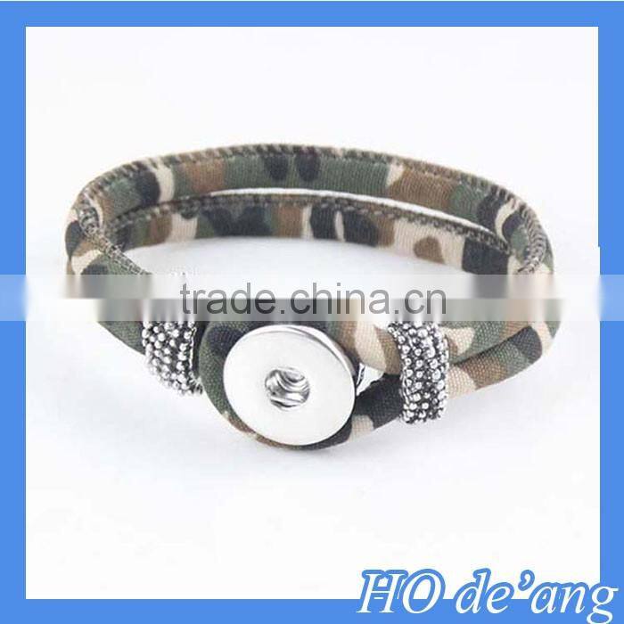 Hogift Newest Easy Button bracelet 18mm snap button bracelet