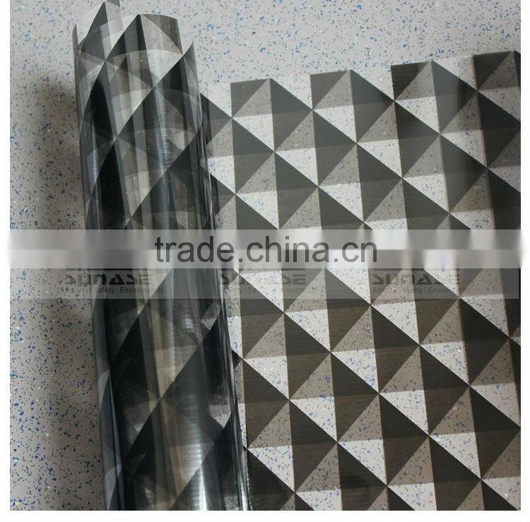 Decorative Gradation Black Prism self adhesive glass PET Film