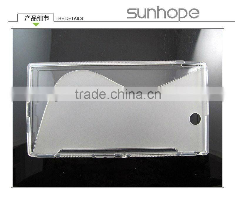 Factory OEM New S line TPU Soft Back Case Cover For Sony Z Ultra XL39h back cover TPU support drop shipping