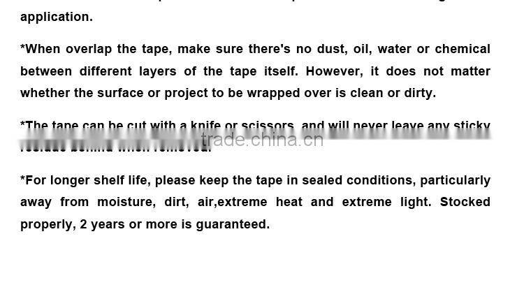 Isermal Red color silicone rubber rescue repair tape