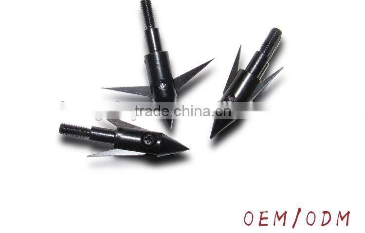 hunting fish broadheads with steel fishing arrow