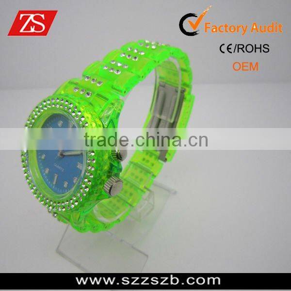 2012 blue and white hot sell Cheap Plastic Watches
