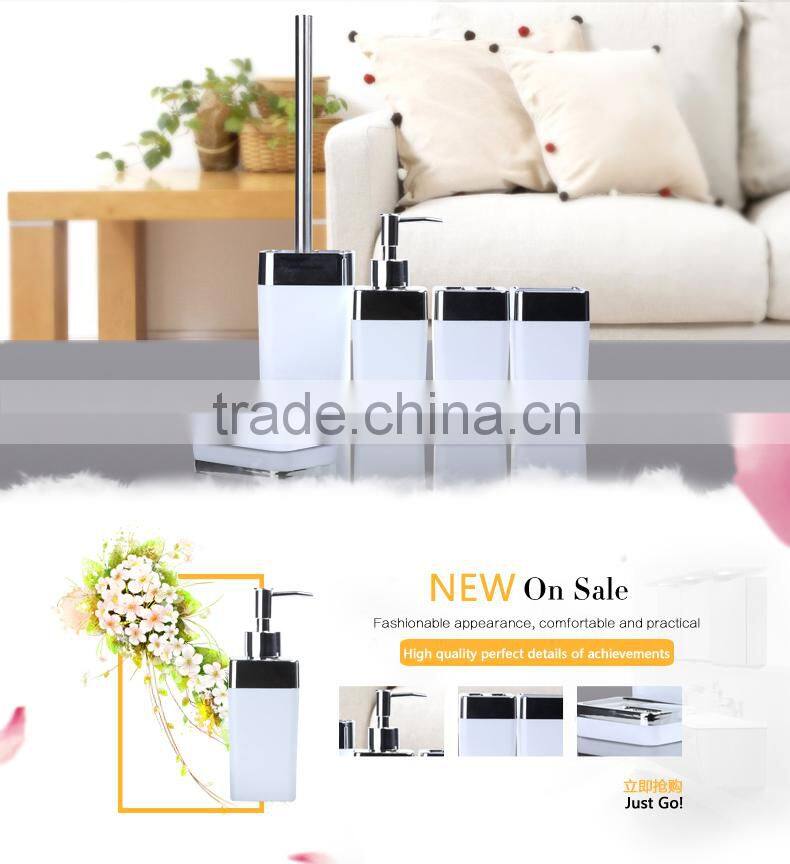 hot selling 5pcs high quality plastic bathroom sets