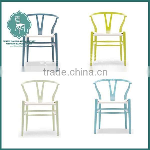 Wood wishbone coffee cup chair,Y back chair