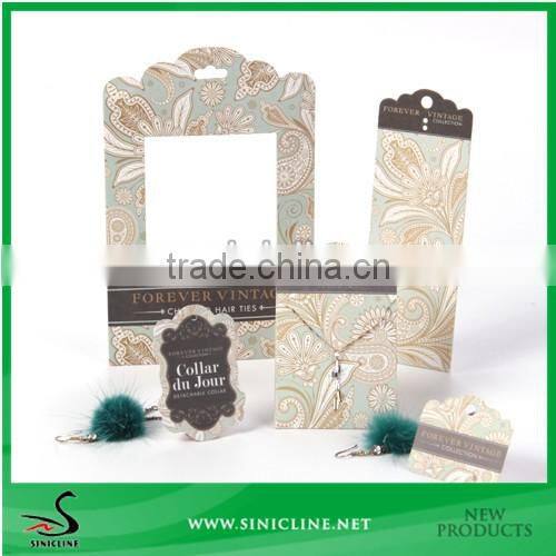 Sinicline useful black paper sunglasses hanger with logo printed