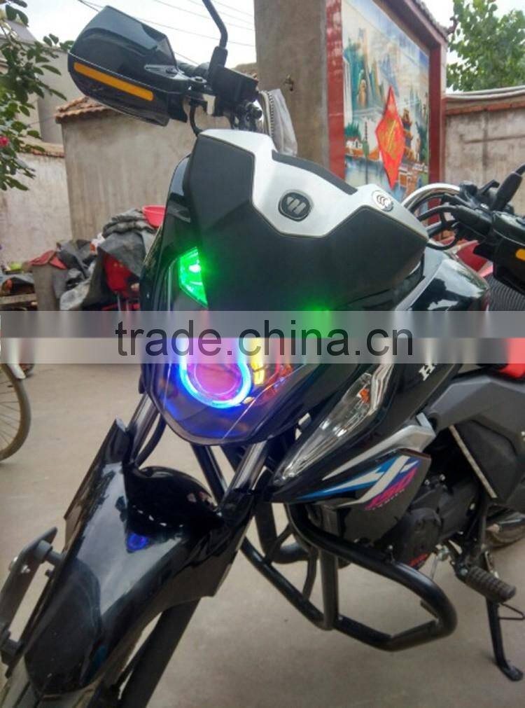 WEIKEN 15W black moto motorcycle bullet led headlight/ Motorcycle spar accessories