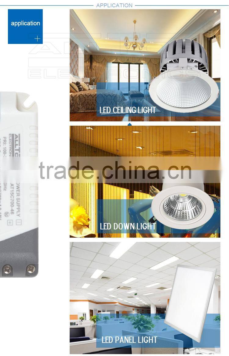 High efficiency 12w 500ma constant current led supplies