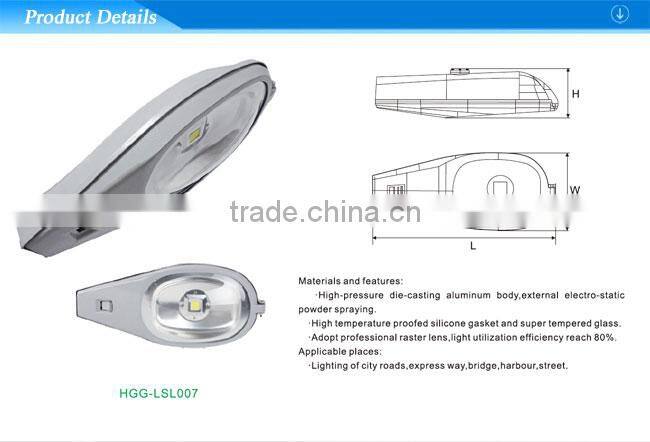 cob 30w degree reflector led street light with module case price