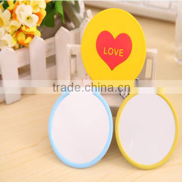 cheap personalized small cosmetic silicone mirror for gift