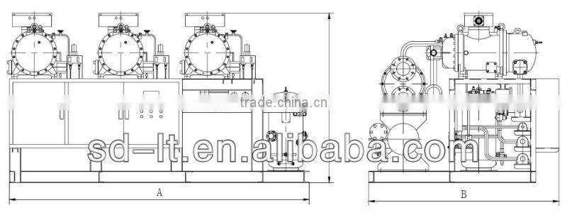 Water Cooled Compressor Racks Condensing Unit (JZHLGS Series with Hanbell Screw Compressor)